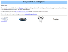 Tablet Screenshot of lists.geofabrik.de